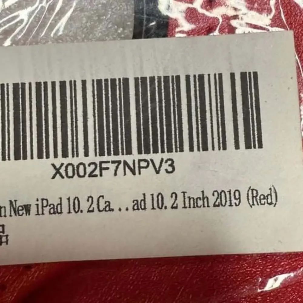 LayYun Red iPad 10.2 Case‎ 2019 7th Gen 360 Rotating Stand Folio Cover